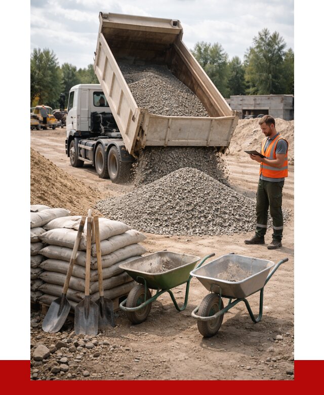 Доставка нерудных материалов в Батайске от 1215 руб. | ПРОНЕРУДБтс