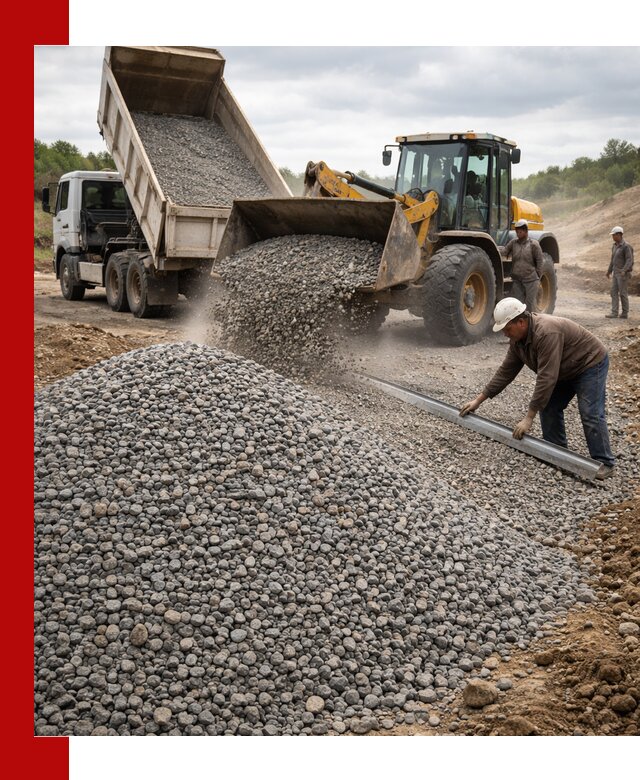 Гравийный щебень фракция 5-20 с доставкой в Батайске