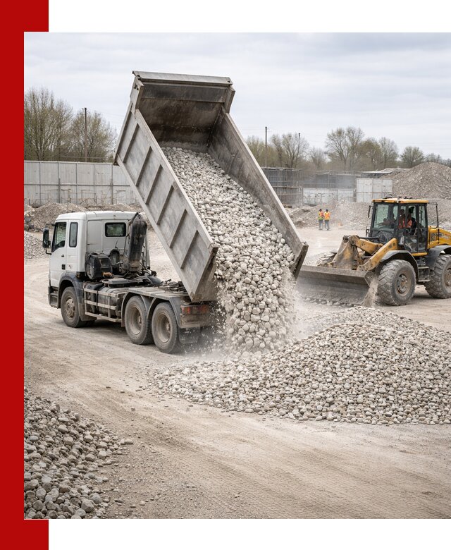 Доставка и продажа известнякового щебня в Батайске