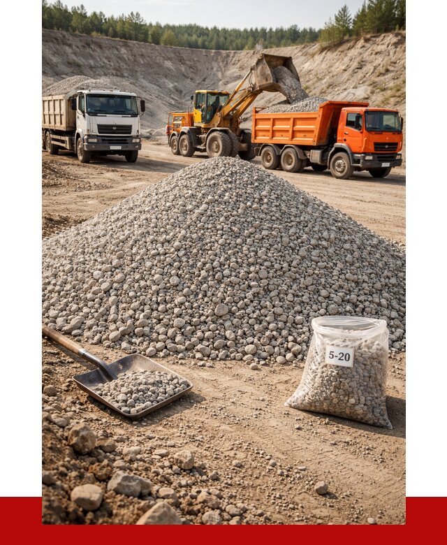 Доломитовый щебень фр. 5-20 в Батайске от 4251 р. | ПРОНЕРУДБтс