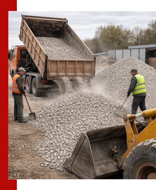 Доломитовый щебень фракции 5-20 с доставкой в Батайске