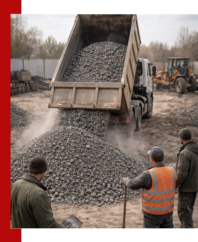 Доставка шлакового щебня в удобные сроки по выгодной цене в Батайске