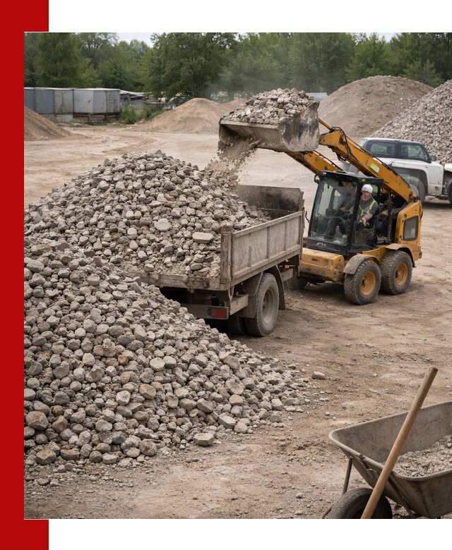 Доставка вторичного щебня в Батайске для строительных работ