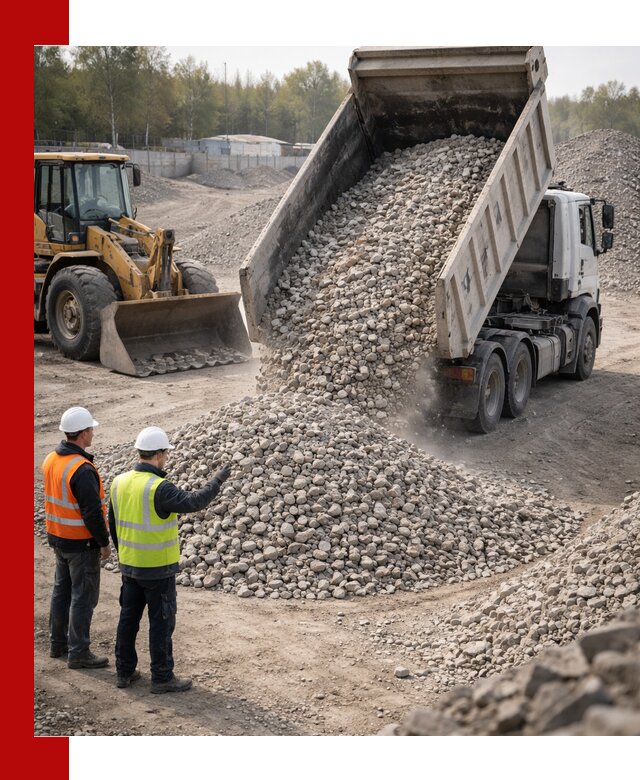 Вторичный щебень фракция 40–70 доставка в Батайске