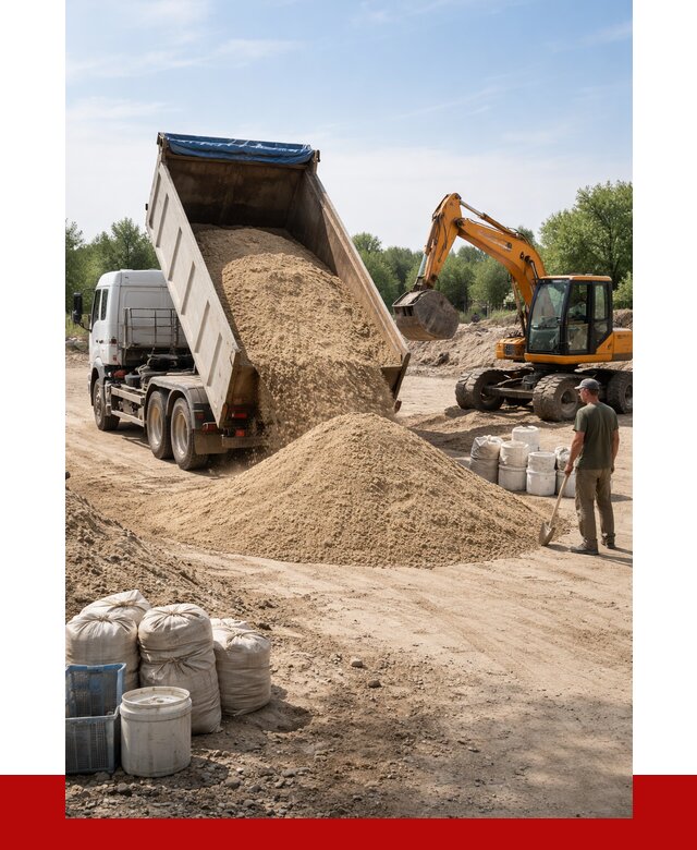 Купить речной песок в Батайске от 1215 р. за куб | ПРОНЕРУДБтс