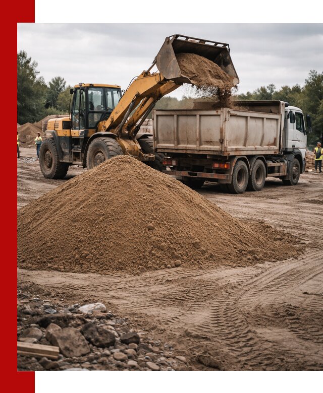 Доставка речного песка навалом в Батайске быстро и выгодно