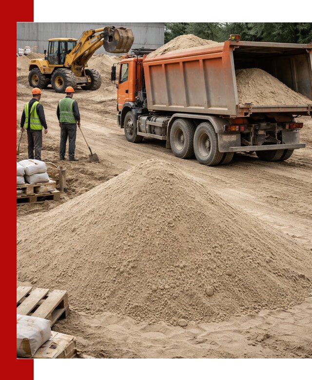 Доставка и продажа мытого речного песка в Батайске