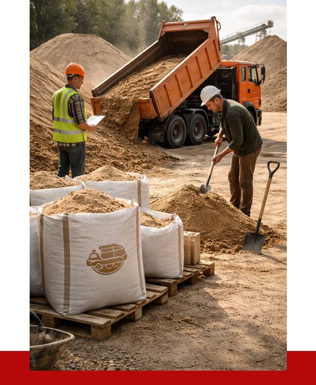 Строительный песок в Батайске от 2227 р. с доставкой, ПРОНЕРУДБтс