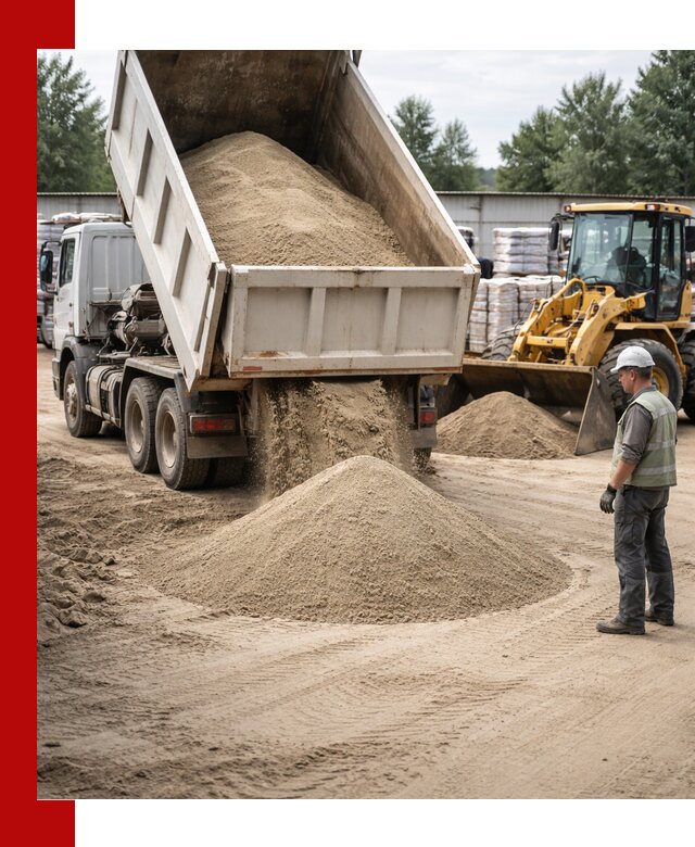 Поставка и доставка песка для бетона в Батайске