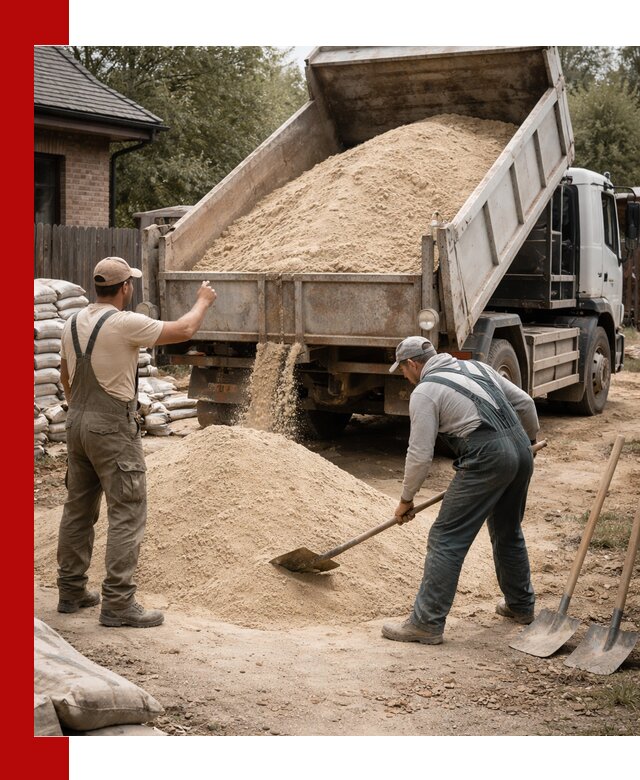Песок для штукатурки с доставкой в Батайске качественный и чистый