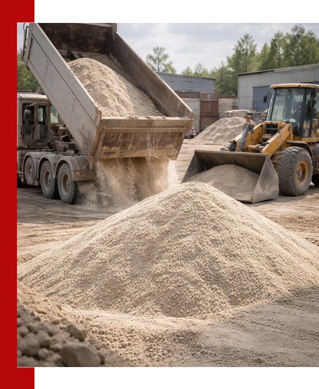 Кварцевый песок с доставкой в Батайске для строительных работ