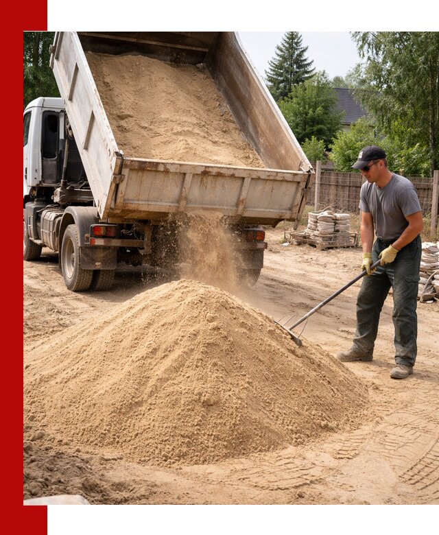 Доставка сухого песка самосвалами в Батайске