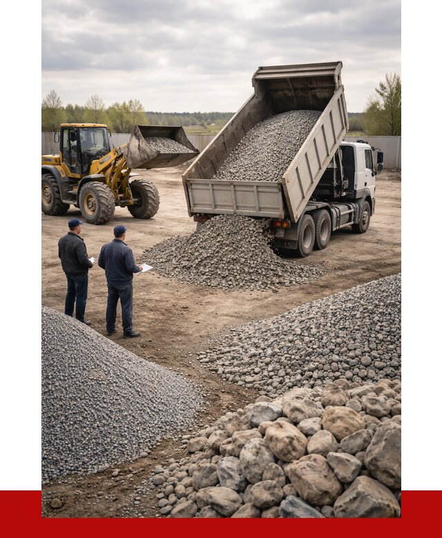 Гравий и камень с доставкой в Батайске от 4251 р. - ПРОНЕРУДБтс