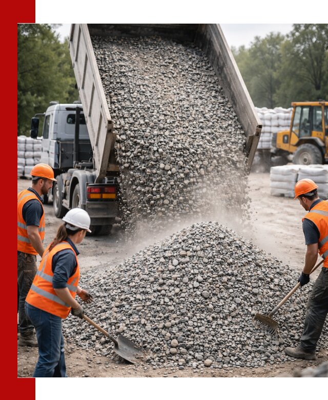 Доставка гравия и камня в Батайске оптом и в розницу