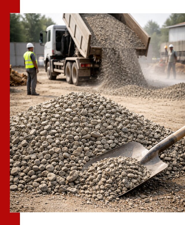 Доставка гравия фракции 20-40 в Батайске с самосвалами