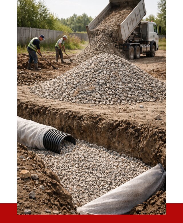 Гравий для дренажа в Батайске от 2227 р., доставка ПРОНЕРУДБтс