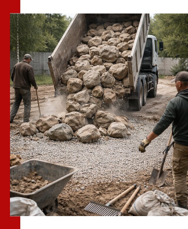 Доставка и укладка булыжника в Батайске