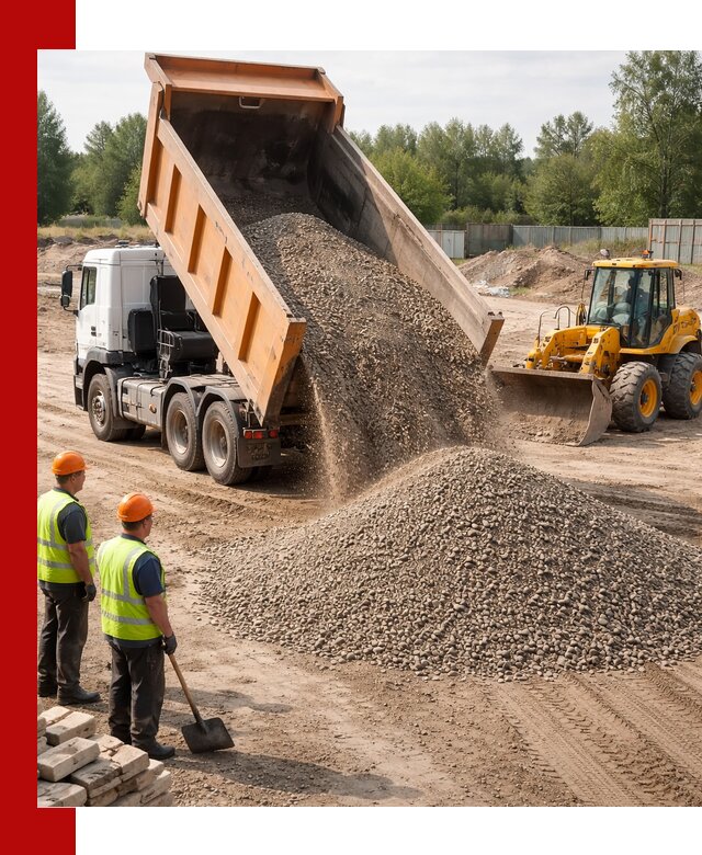 Доставка щебёночно-песчаной смеси ЩПС С7 в Батайске