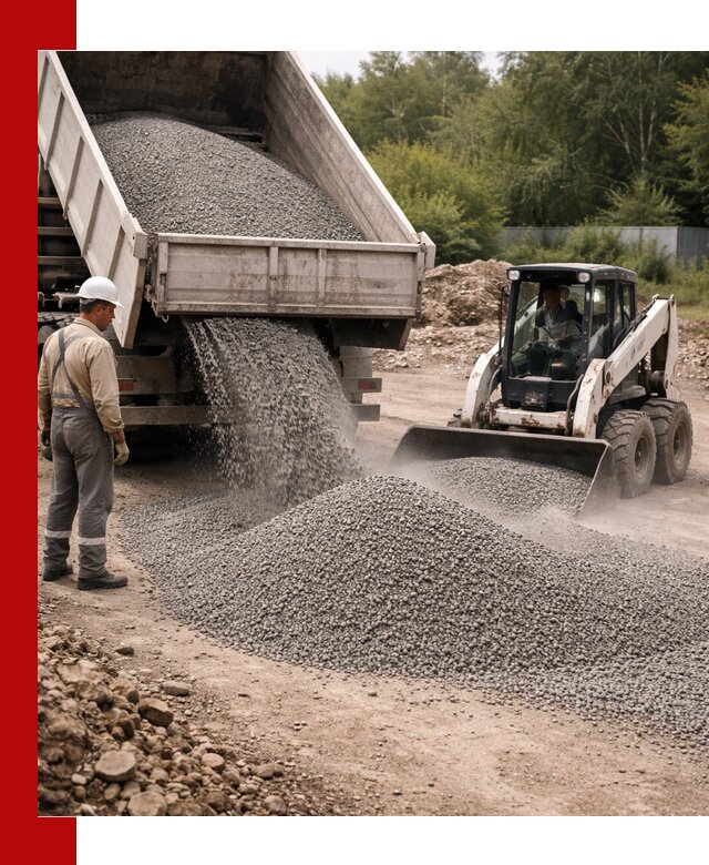 Доставка гравийного отсева 0-5 в Батайске оптом и в розницу