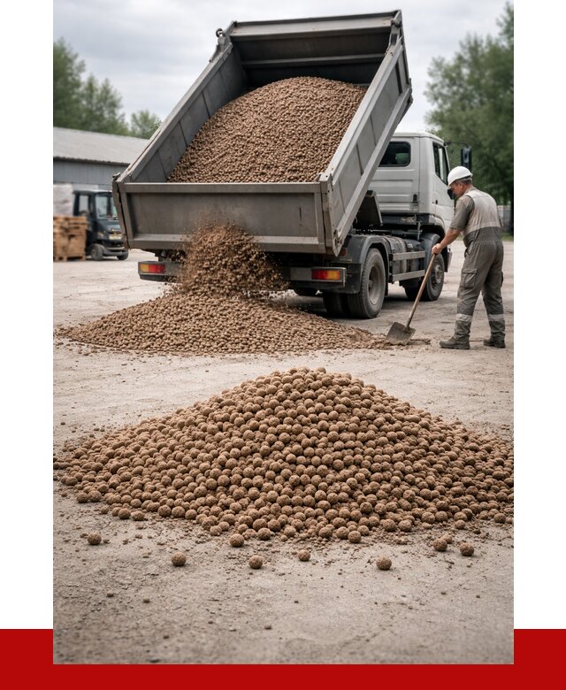 Керамзит с доставкой в Батайске от 4251 р. за м3 | ПРОНЕРУДБтс