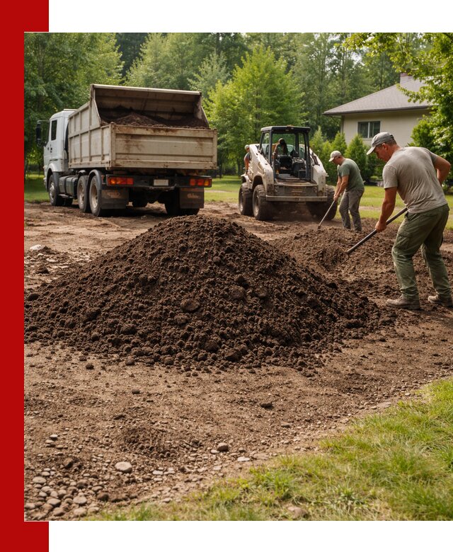 Доставка и укладка грунта для газона в Батайске