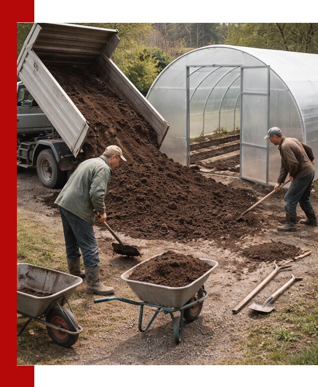 Грунт для теплицы с доставкой в Батайске — плодородный субстрат под растения