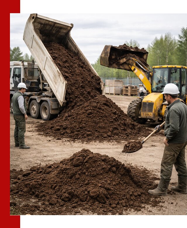 Доставка торфа оптом и в мешках в Батайске