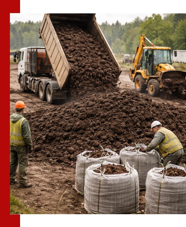 Доставка нейтрального торфа в Батайске оптом и в розницу
