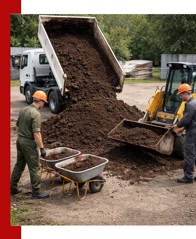 Доставка торфо-земляной смеси в Батайске для огорода и ландшафта