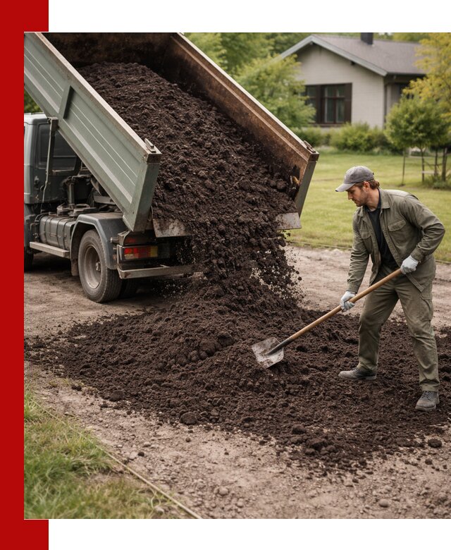 Чернозем для газона с доставкой в Батайске быстро и качественно