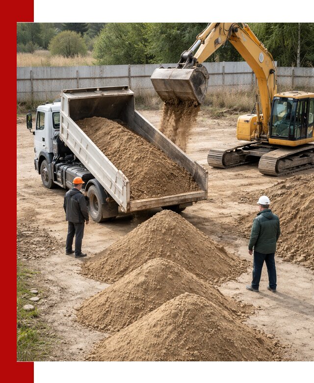 Доставка супеси вагонными и автопартиями в Батайске