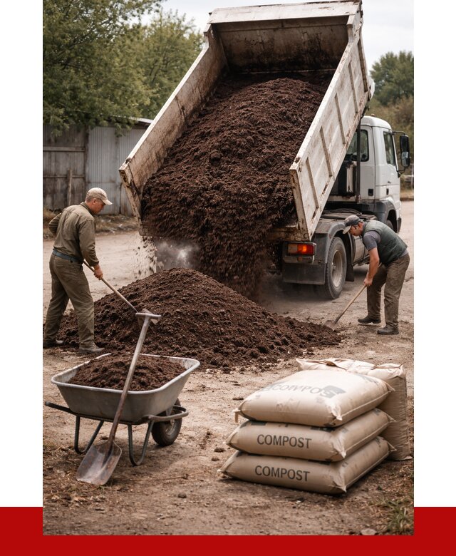 Купить компост в Батайске от 4251 р. за куб с доставкой | ПРОНЕРУДБтс
