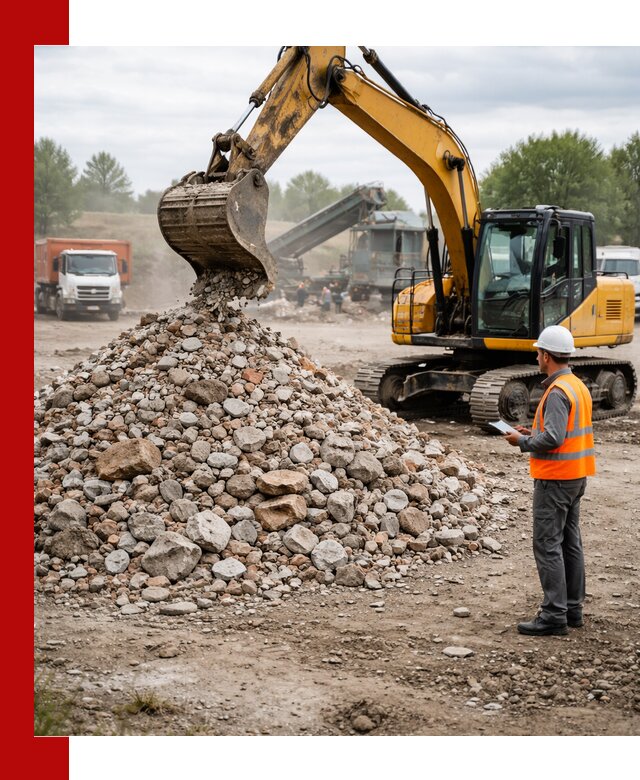 Доставка и вывоз строительного боя в Батайске