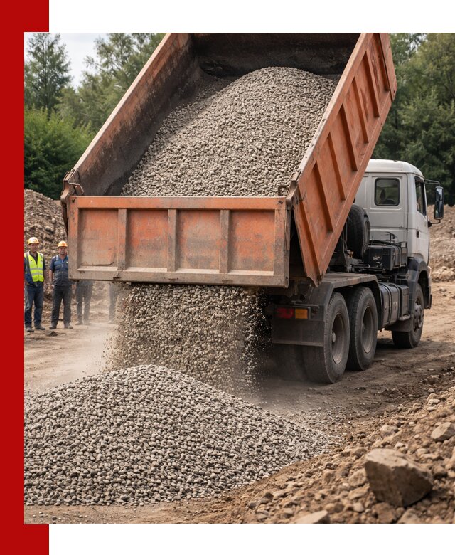 Доставка сыпучих материалов самосвалом в Батайске быстро и надежно