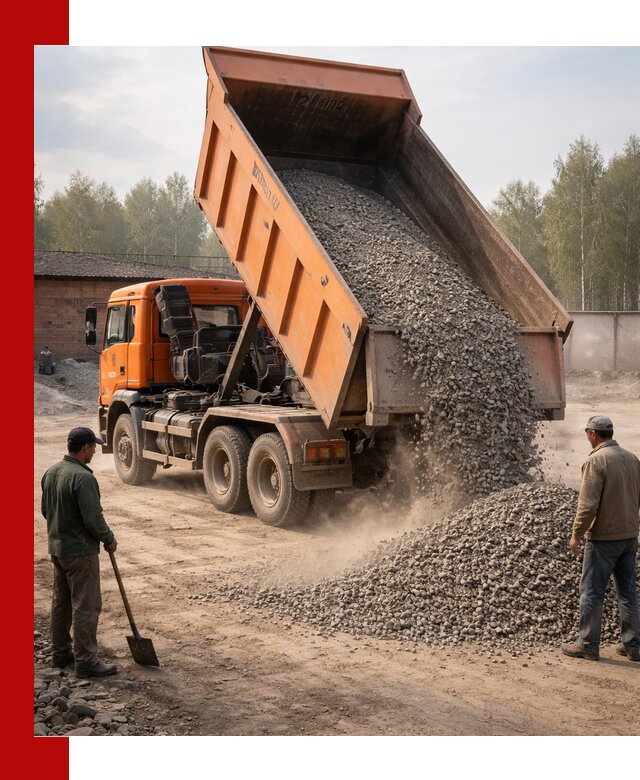 Доставка самосвалом 20 м3 в Батайске быстро и надежно