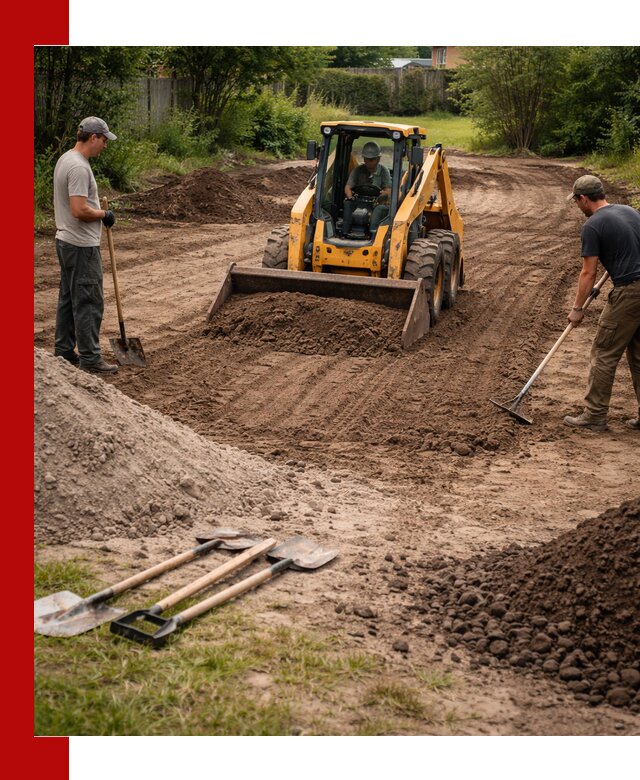 Планировка участка грунтом с вывозом и доставкой в Батайске