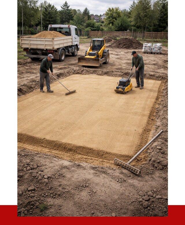 Устройство песчаной подушки в Батайске от 4554 р. ПРОНЕРУДБтс