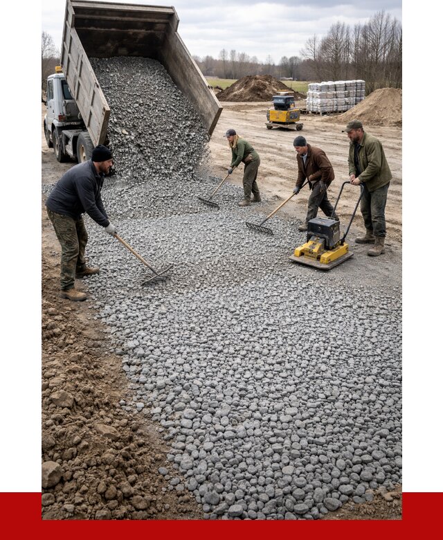 Устройство щебеночной подушки в Батайске от 4554 р. ПРОНЕРУДБтс