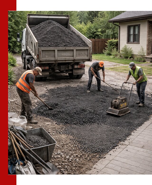 Асфальтовая крошка для двора с доставкой в Батайске